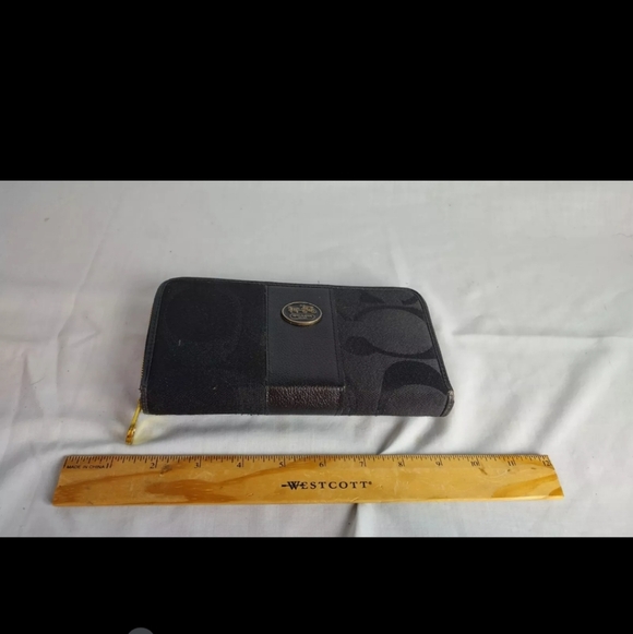 Vtg Coach Clutch Wallet Deep Thread Evening Fashion - Picture 15 of 16